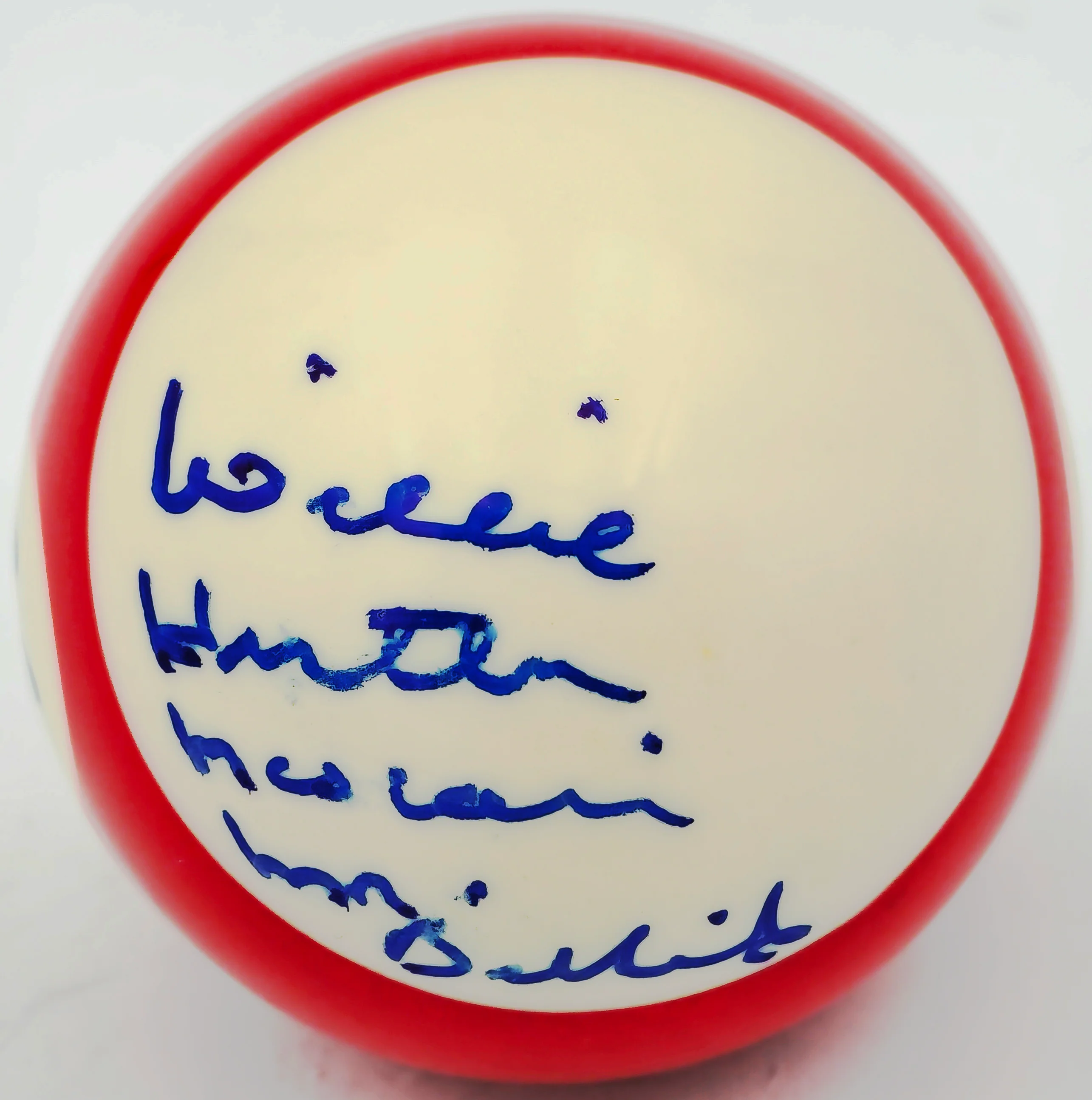 Willie "Hustler" Mosconi Autographed Billiards Pool Ball #11 "Mr. Billiards" JSA #AP63458