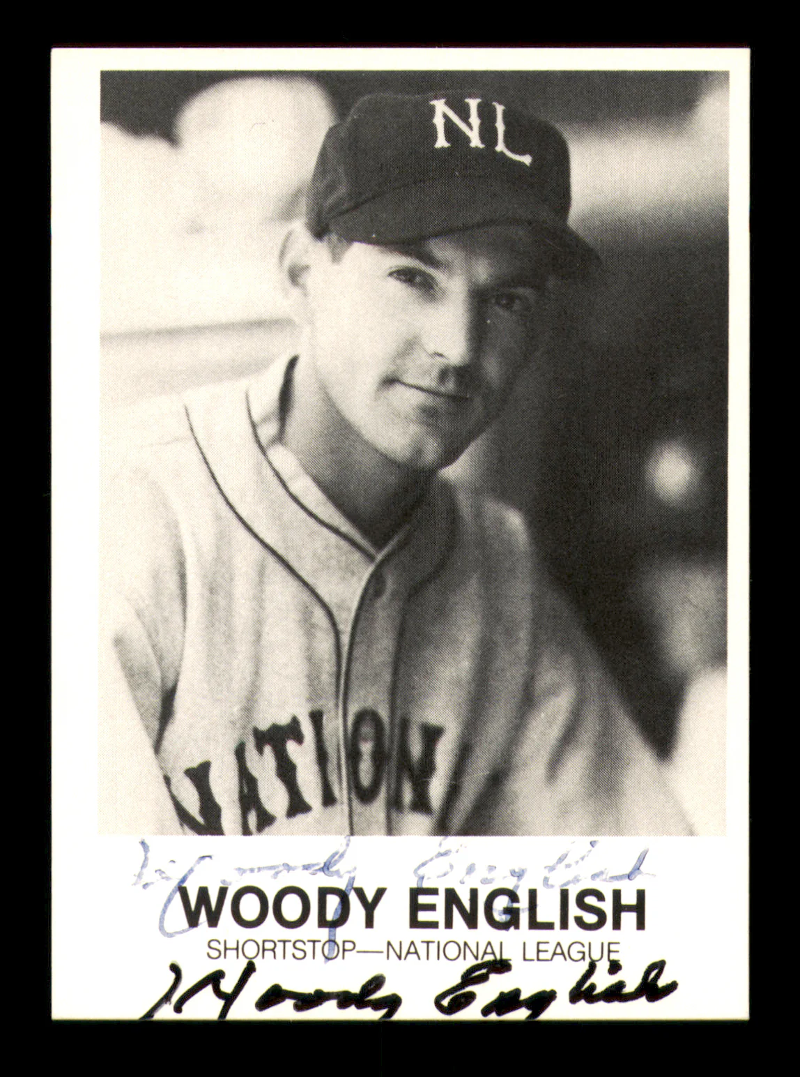 Woody English Autographed 1983 Renata Galasso Card #210 Chicago Cubs (Signed Twice) SKU #213495