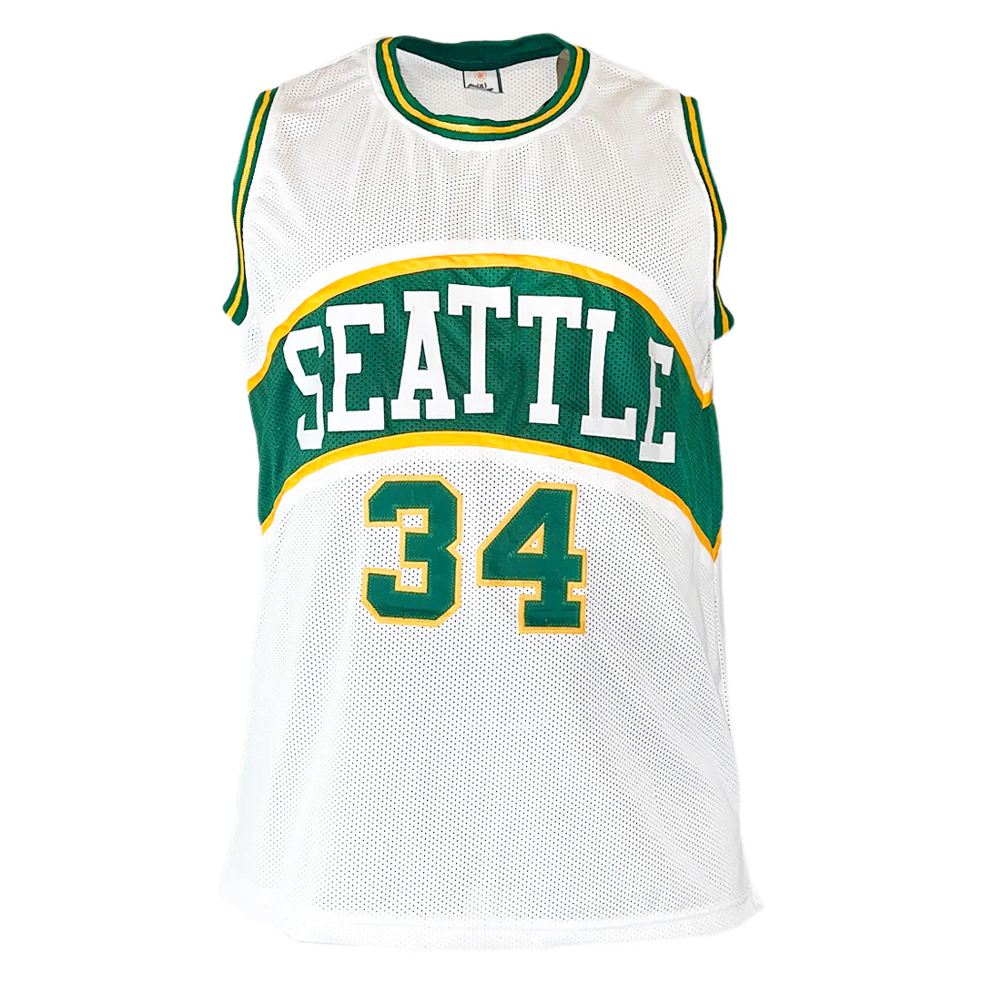 Xavier McDaniel Signed Seattle White Basketball Jersey (Beckett) - Image 3