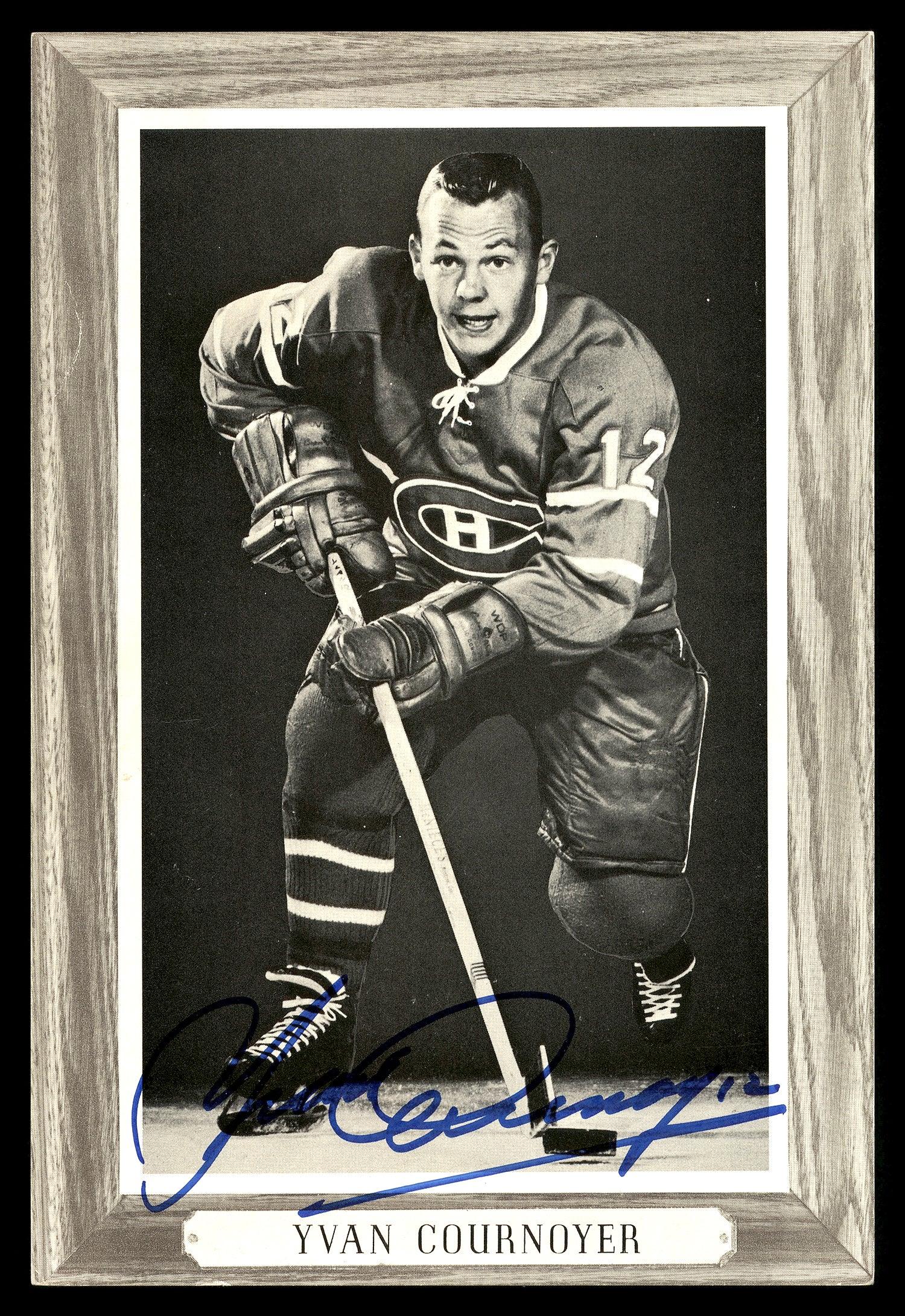 Yvan Cournoyer Autographed 1964-67 Beehive Group 3 4.5x6.5 Photo Montreal Canadiens SKU #176393