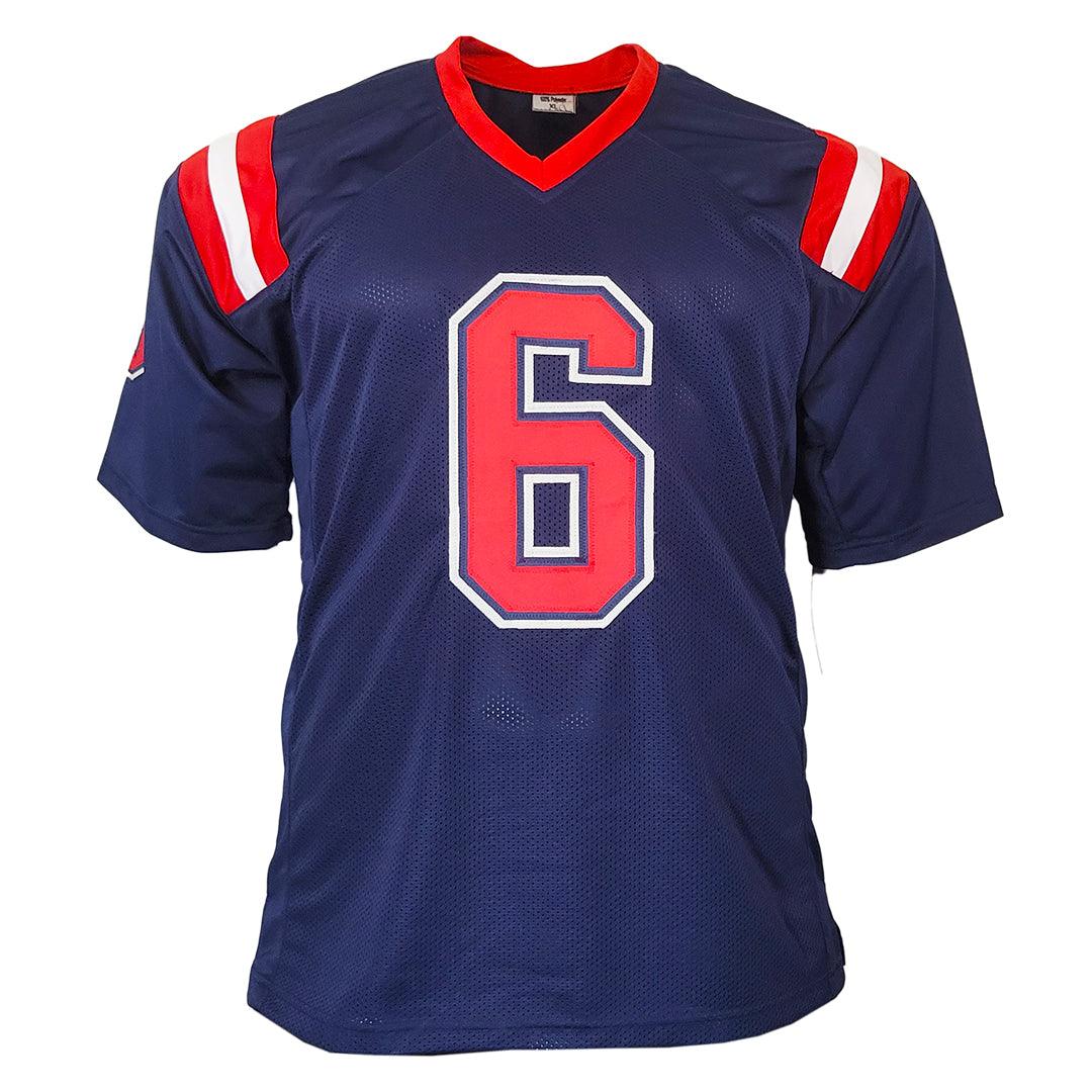 Zach Evans Signed Ole Miss College Navy Football Jersey (JSA) - Image 3