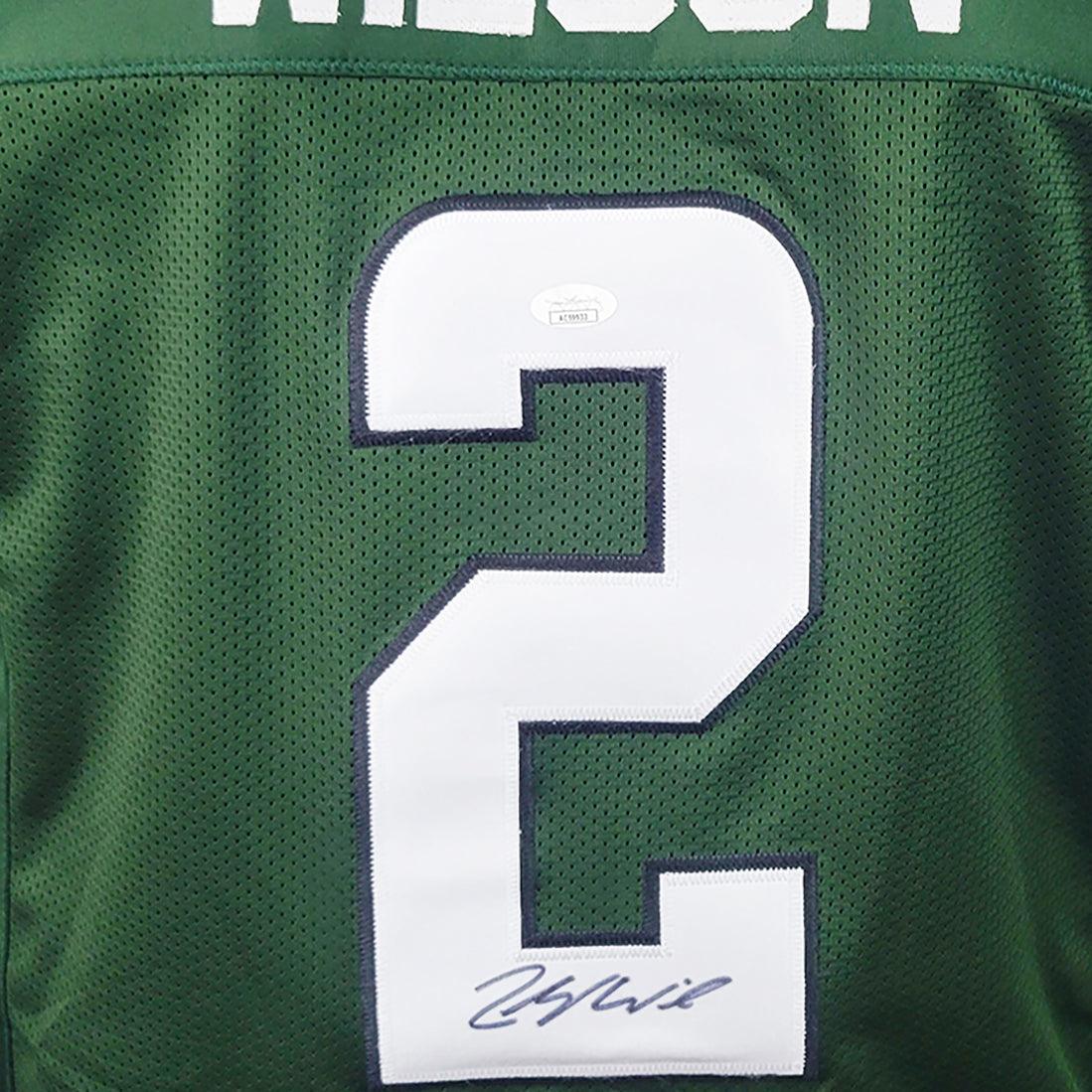Zach Wilson Signed New York Green Football Jersey (JSA) - Image 2